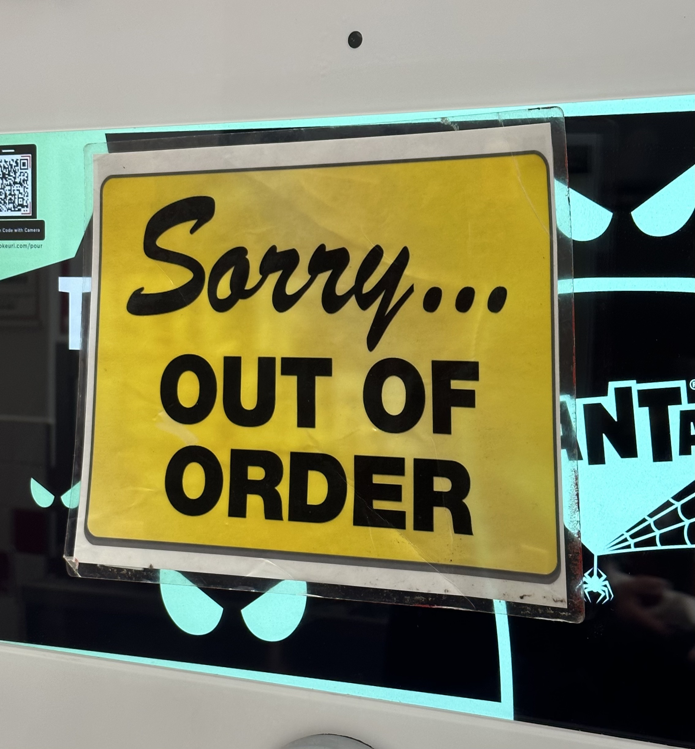  Out of order sign