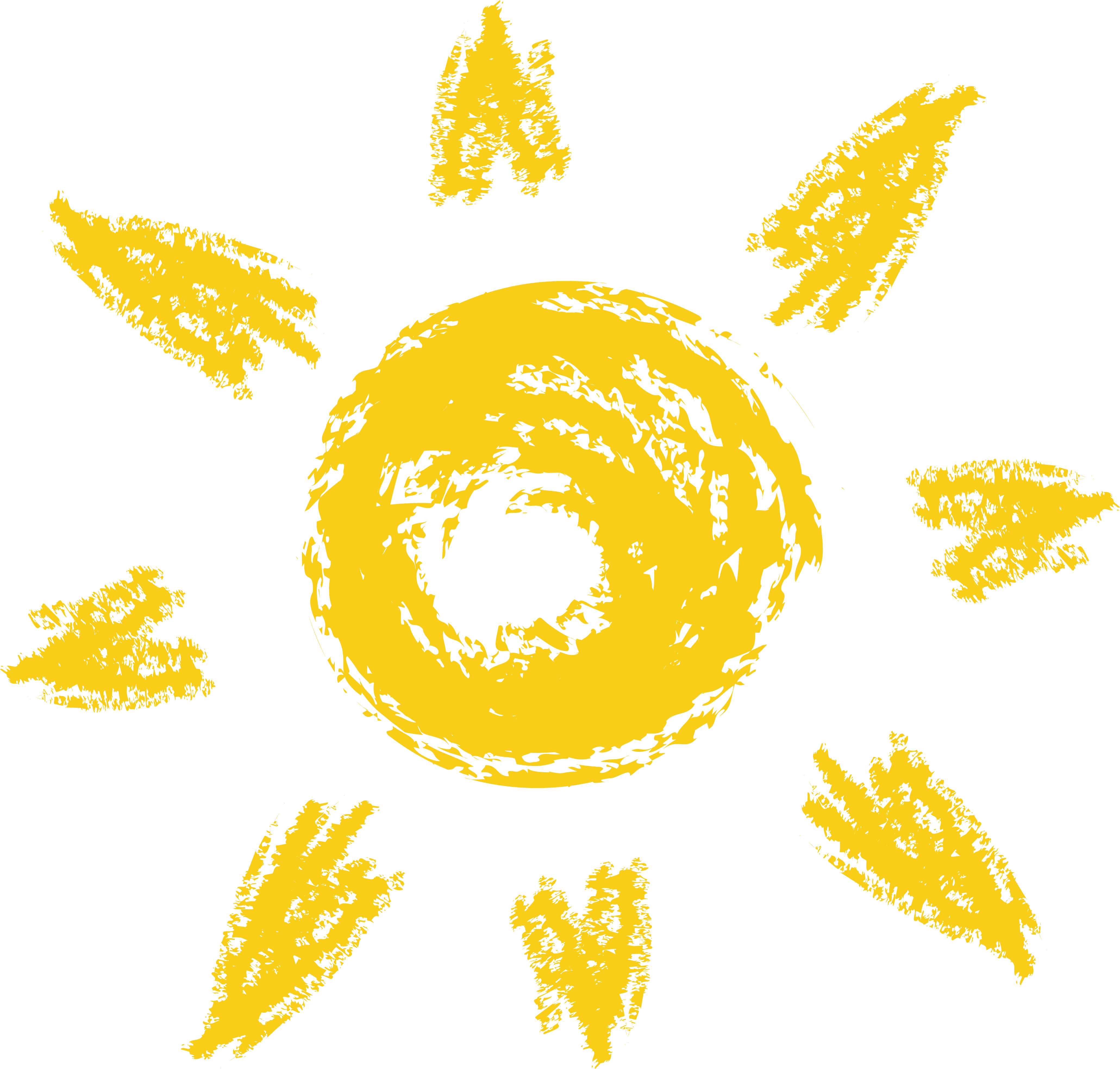 a doodle of the sun